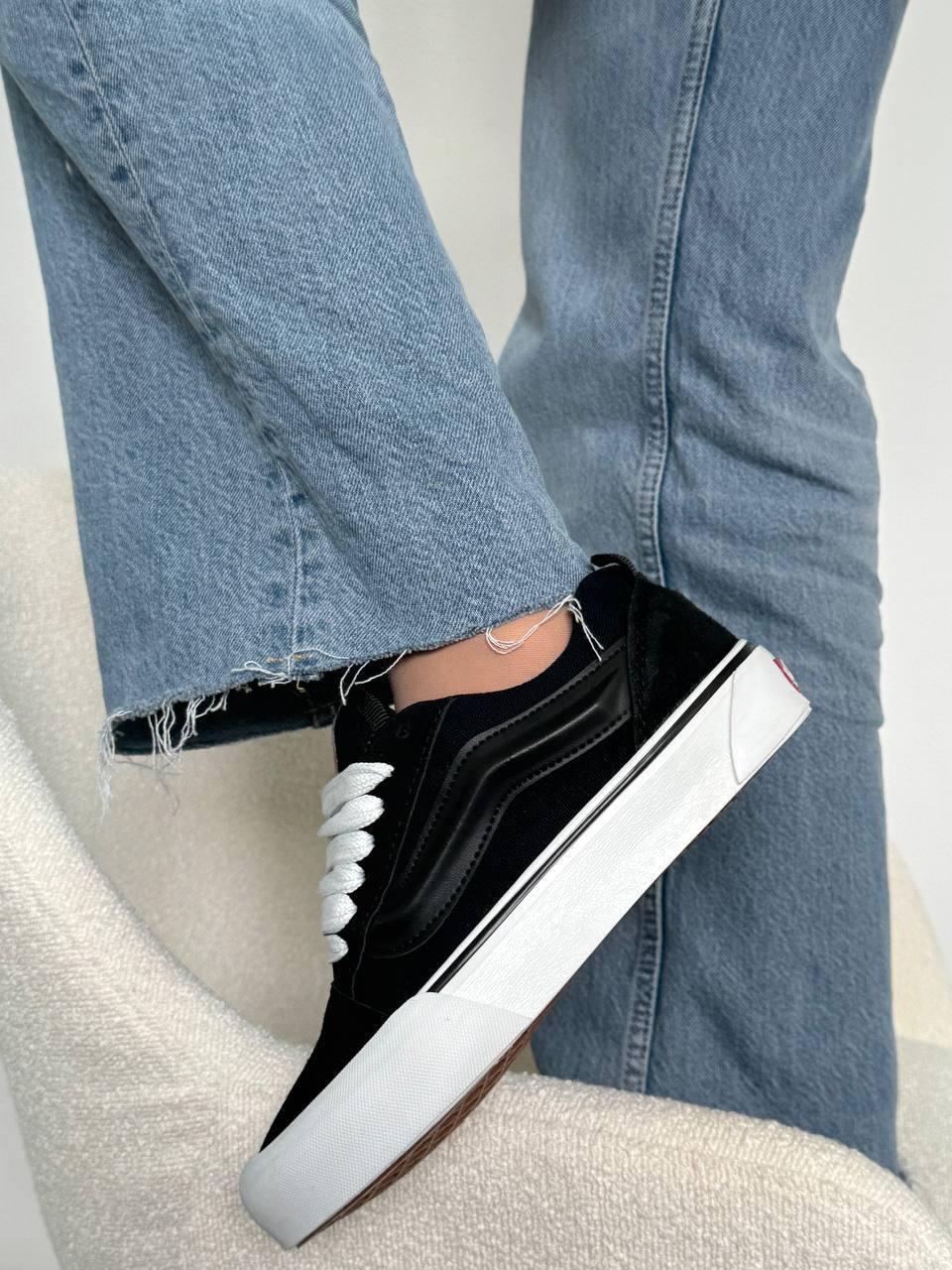 Кеди кросівки унісекс низькі Vans Knu Skool Black (чорні)