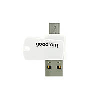Картка пам'яті MicroSDHC 32 GB UHS-I Class 10 GOODRAM + SD-adapter + OTG Card reader (M1A4-0320R12)