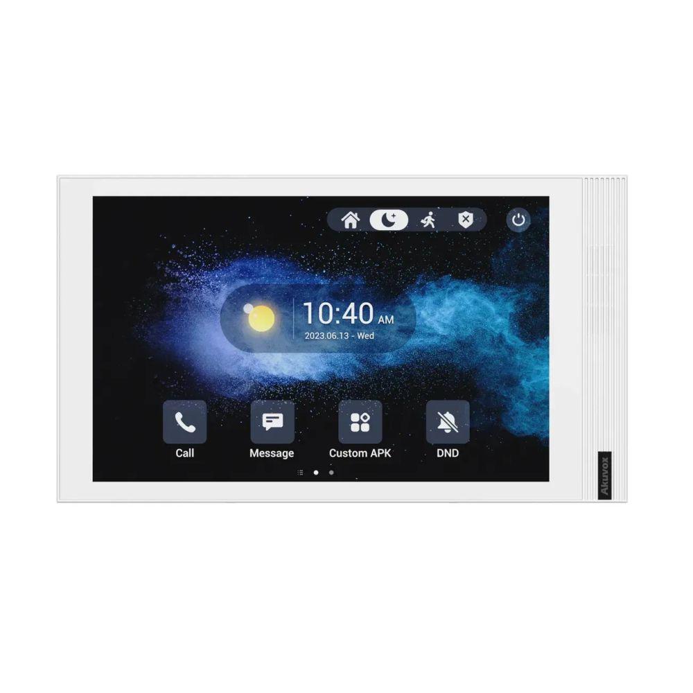 Відеодомофон 8” WiFi Akuvox S563W White SIP Android з Bluetooth, фото 1