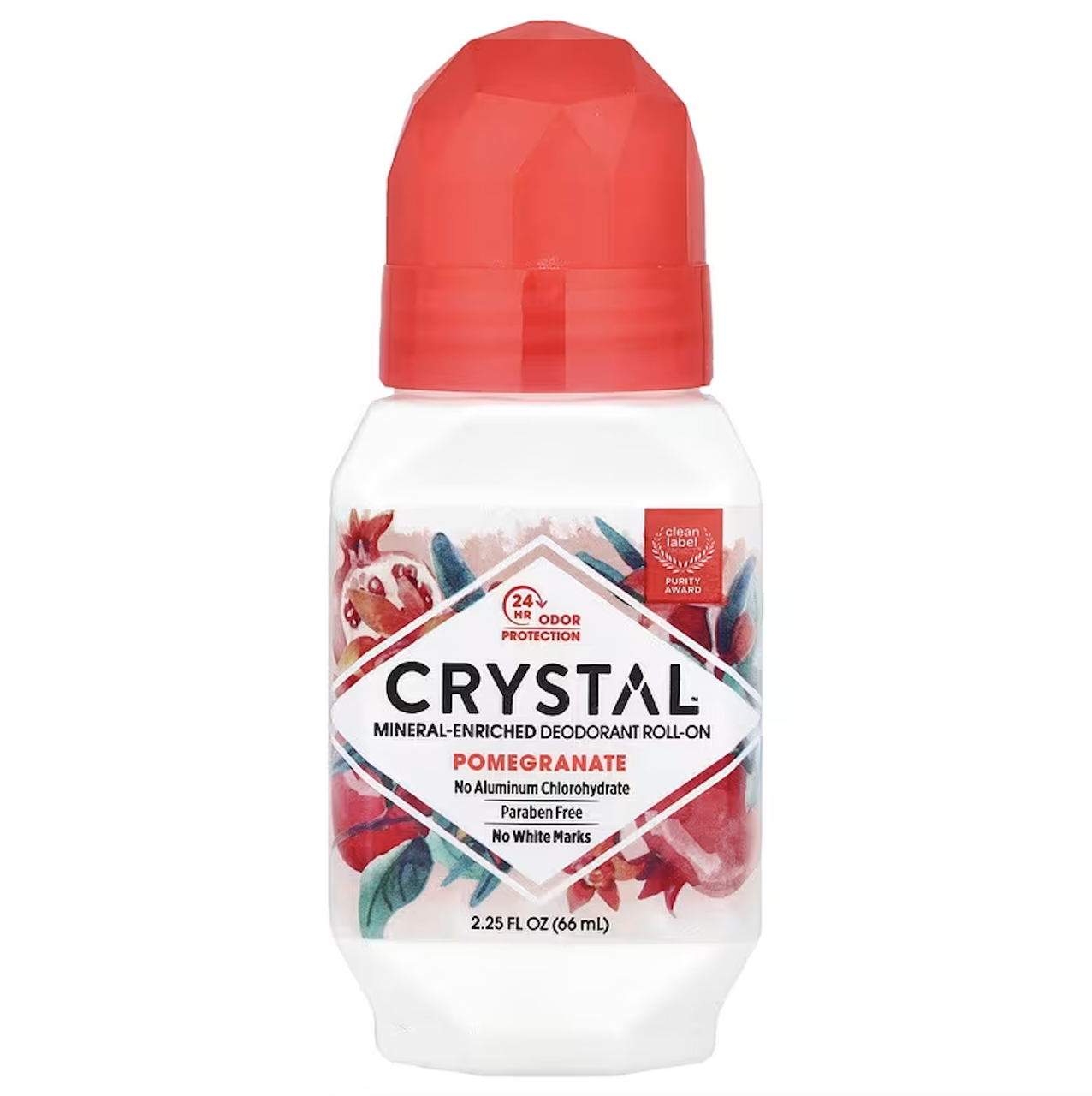 CRYSTAL, натуральний кульковий дезодорант з гранатом, 66 мл