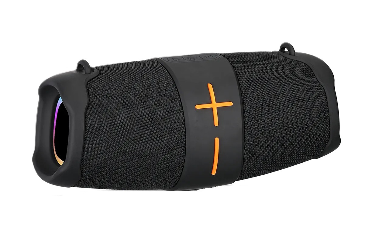 Портативна Bluetooth колонка P192 з RGB підсвічуванням, потужністю 12 Вт (2×6 Вт),  Black