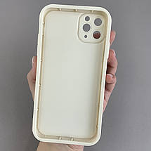Чохол для iPhone 11 Pro Max молочний з високими бортами з бузковими бантиками на айфон 11 про макс q07u, фото 2