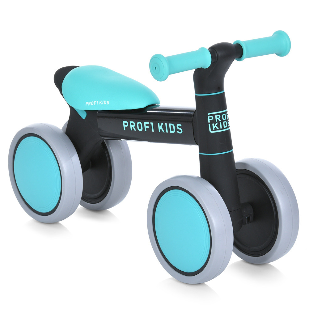 Біговел дитячий PROFI KIDS 7 д. MBB 1014-4 (1шт) 4 кол EVA,алюм.рама, чорно-бірюзовий