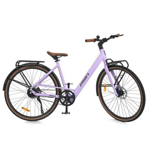 Електровелосипед 28д. MEB 700C NOVA-5 (1шт) мот250W,бат48V10AH,р-р кол .700*40C, бузковий мат