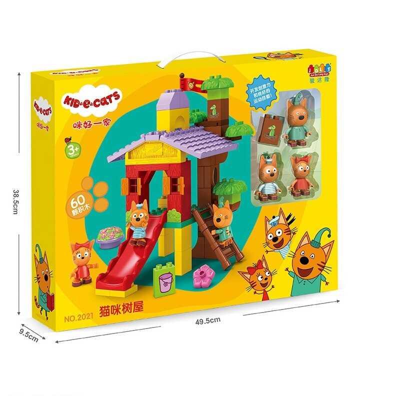 Конструктор 60 елементів, фігурки 4 героїв, пластикові деталі, рухомі елементи,  в кор. /12-2/, фото 1