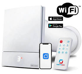 MYCOND Рекуператор Ventoxx Harmony Smart 0,5м пульт дистанційного керування Wi-Fi LED-індикація пластикова