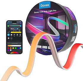 Govee Стрічка світлодіодна розумна H61E5 COB Strip Light Pro, 3м, RGBIC+W, WI-FI/Bluetooth, білий