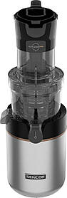 Sencor Соковитискач відцентрований 200Вт, жмих-0.6л, жолоб на ціле яблуко, пластик/метал, нерж. сталь-чорний
