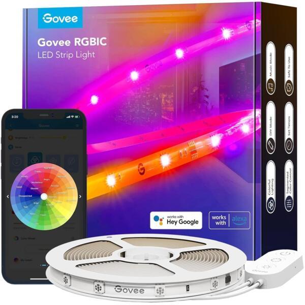 Govee Стрічка світлодіодна розумна H612A Strip Light S With Protective Coating, 5м, RGBICW, WI-FI/Bluetooth,