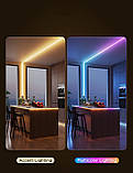 Govee Стрічка світлодіодна розумна H61E5 COB Strip Light Pro, 3м, RGBIC+W, WI-FI/Bluetooth, білий, фото 4
