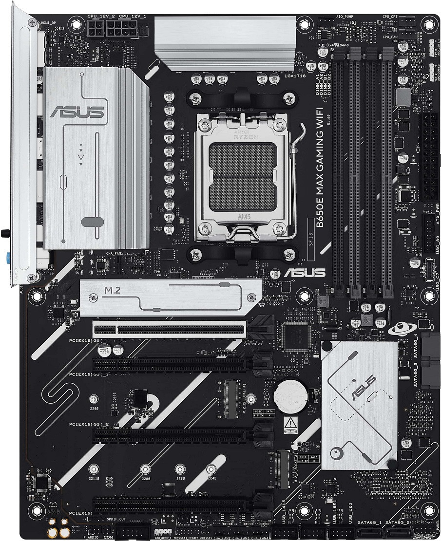 ASUS Материнська плата B650E MAX GAMING WIFI sAM5 B650 4xDDR5 M.2 HDMI DP ATX