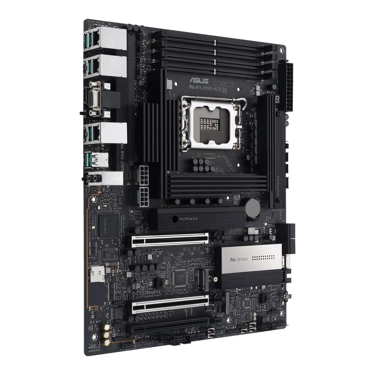 ASUS Материнcька плата PRO WS Z890-ACE SE s1851 Z890 4xDDR5 M.2 HDMI USB Type-C D-Sub Wi-Fi BT ATX