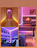 Govee Стрічка світлодіодна розумна Govee H6641 Neon Rope Light for Wall Lining, 5м, RGBIC, WI-FI/Bluetooth,, фото 8