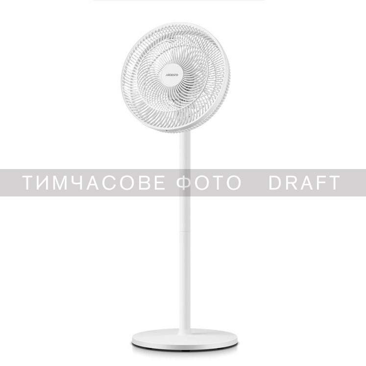 ARDESTO Вентилятор FN-B1140R підлоговий, 40см, 55Вт, ел. кер-ня, дисплей, таймер, пульт ДК, опора кругла,, фото 1