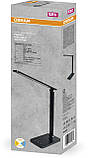LEDVANCE Лампа настільна Panan DISK FOLD SQ 6.5W 3000 К 4000К 6500 К з димером чорна, фото 3