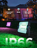 Govee Набір світильників H8057 Outdoor FLood Lights, 4шт, RGBICWW, WI-FI/Bluetooth, чорний, фото 3