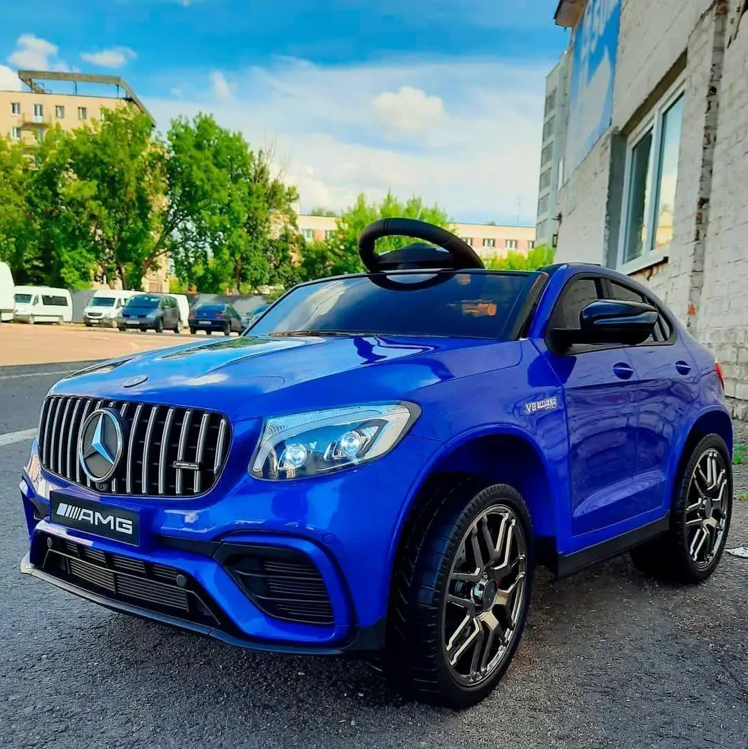 Дитячий електромобіль на акумуляторі Mercedes M 4560 на радіокеруванні для дітей 3-8 років автопофарбування синій