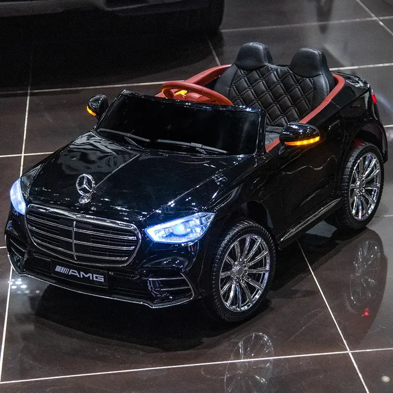 Дитячий електромобіль на акумуляторі Mercedes Maybach M 6020 з пультом р/у для дітей 3-8 років Чорний, фото 1