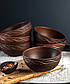 Набір салатників з орнаментом 400 мл з червоної глини 6 шт, фото 2
