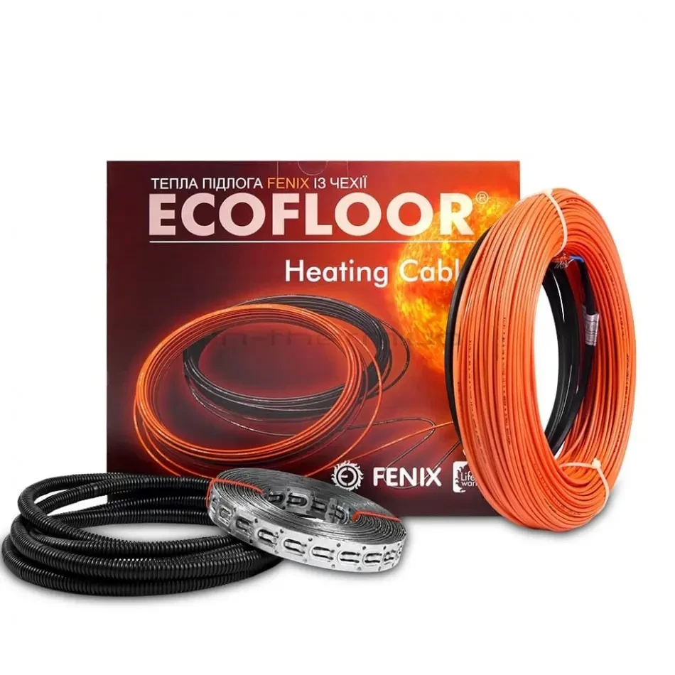 Кабельна тепла підлога в стяжку Fenix ADSV 18/1000 Вт 5,8 м кв.