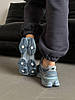 Кросівки унісекс New Balance 9060 Arctic Grey Нью Беланс 9060 арктик шкіряні сірі з синім демісезон, фото 9