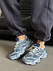 Кросівки унісекс New Balance 9060 Arctic Grey Нью Беланс 9060 арктик шкіряні сірі з синім демісезон, фото 10
