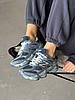 Кросівки унісекс New Balance 9060 Arctic Grey Нью Беланс 9060 арктик шкіряні сірі з синім демісезон, фото 11