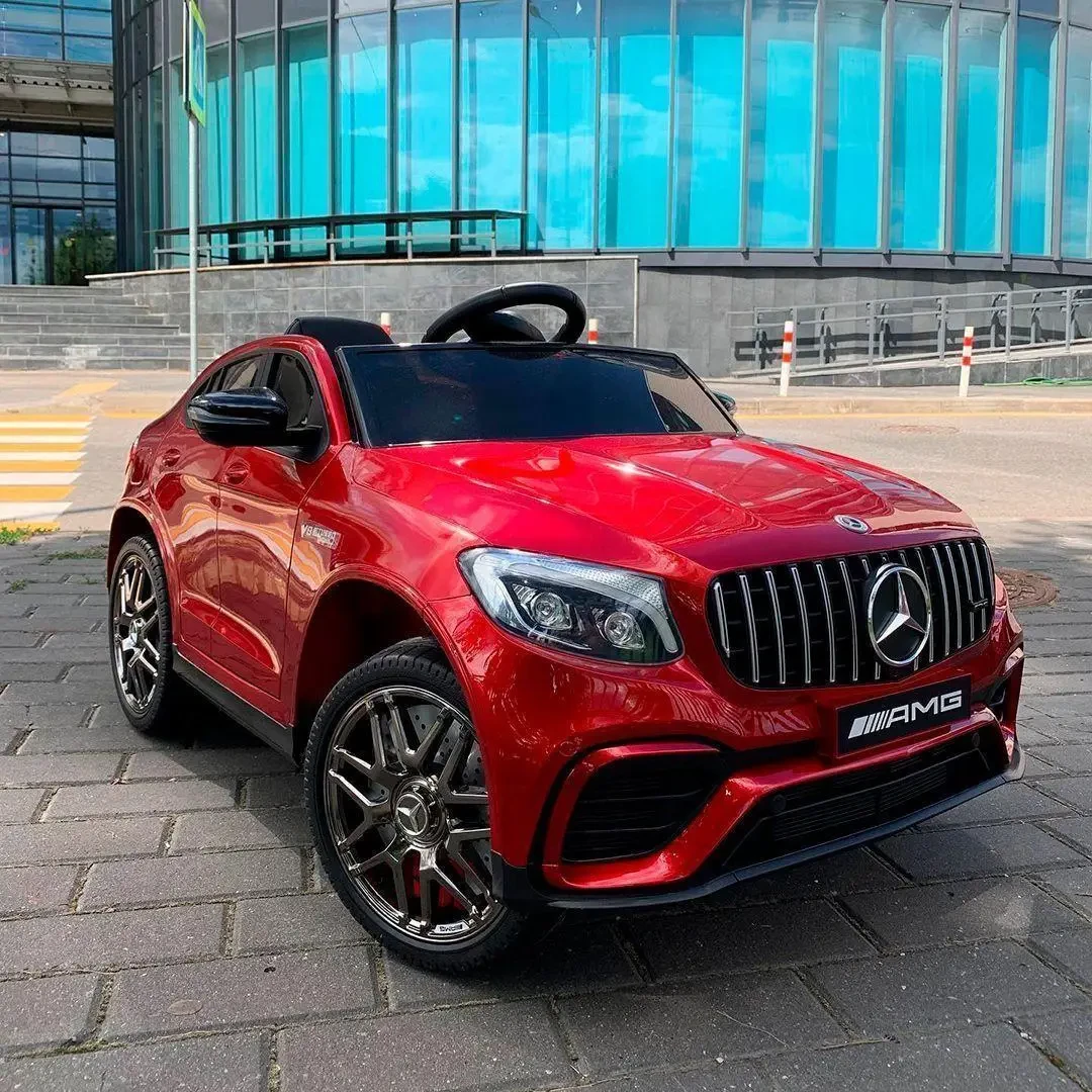 Дитячий електромобіль на акумуляторі Mercedes M 4560 на радіокеруванні для дітей 3-8 років автопофарбовування червоний