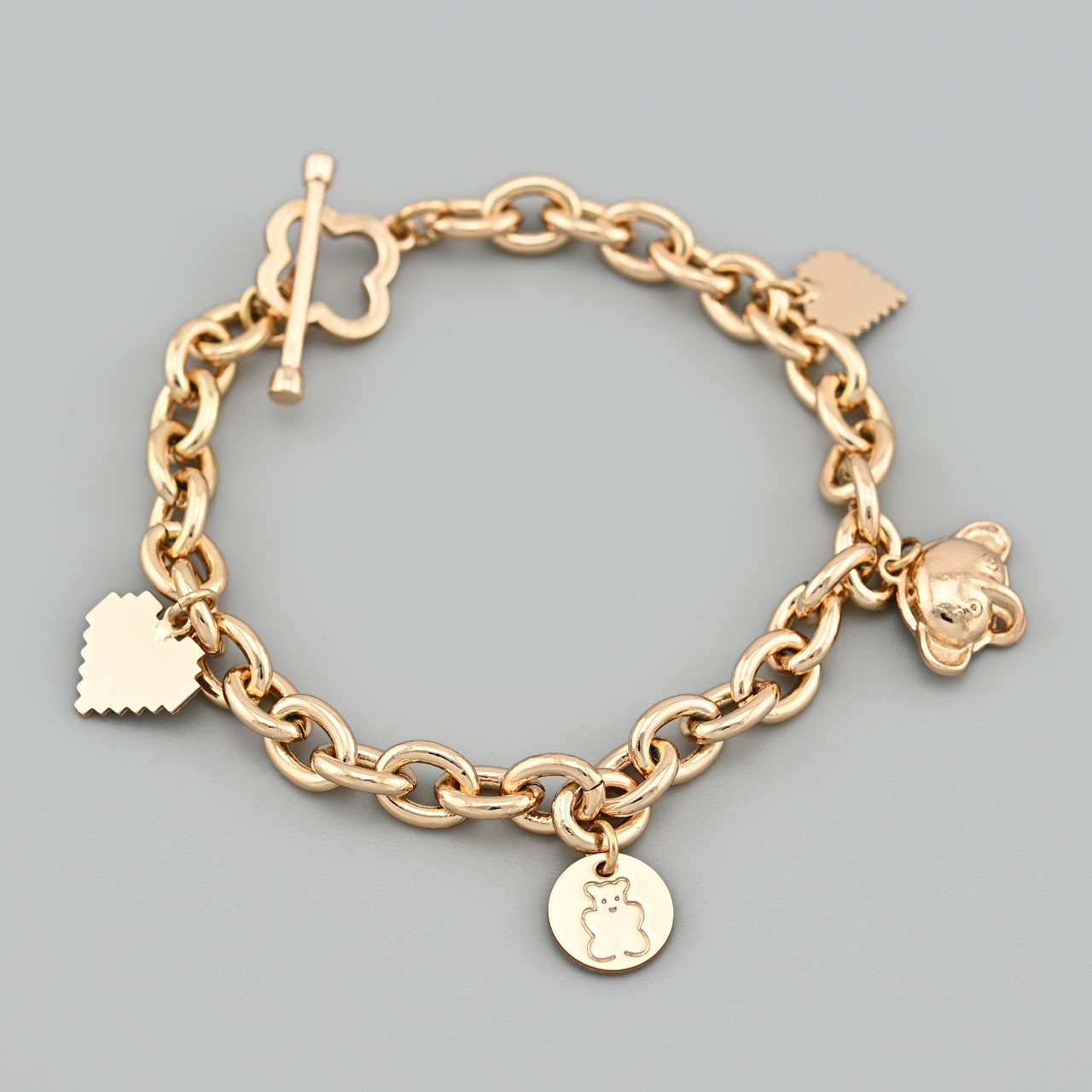 Браслет Слоненя 50834 ширина 6 мм позолота 18К довжина 17, фото 1