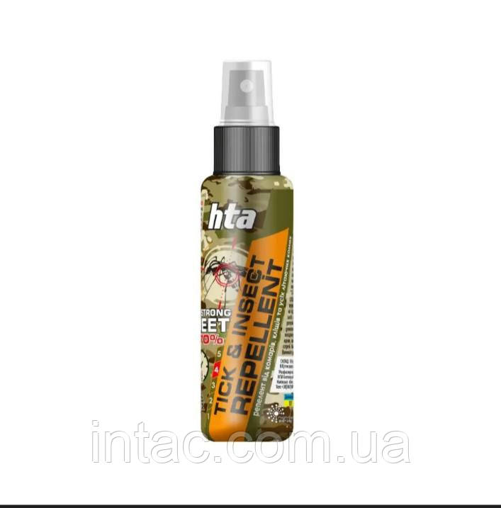 Репелент-спрей від комах HTA Strong Deet 70% Tick & Insect Repellent 100 мл