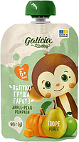 Пюре Galicia Baby фруктово-овочеве Яблуко, груша, гарбуз 90 г