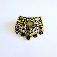 Бейл Finding Тримач для кулона конектор стрічки шнура цепочки Антична бронза 26 мм x 27 мм