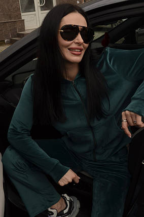 Велюровий спортивний костюм жіночий "Davos" | Норма і батал, фото 1