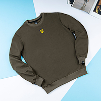 Світшот чоловічий однотонний жовтий Pobedov 001