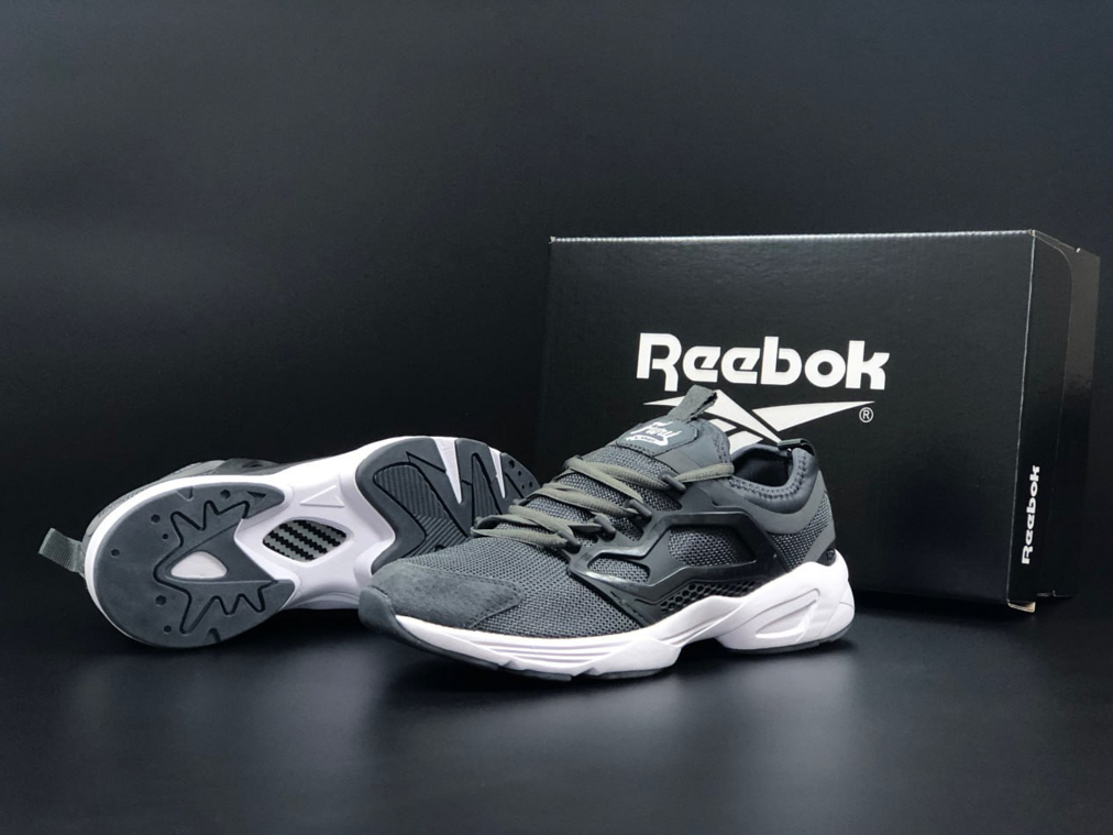 Чоловічі кросівки Reebok Fury Adart gray Рібок фурі адарт сірі замш сітка