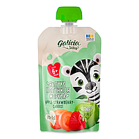Пюре Galicia Baby Яблуко-полуниця-морква для дітей від 6-ти місяців 90 г