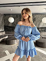 Женское стильное платье мини ткань: муслин Мод. 666