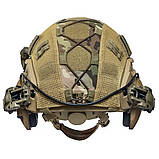 Шолом балістичний Fast NTS NIJ IIIA койот + кавер + чебурашки + навушники волкерс + ліхтар S, M-L, L-XL, фото 8