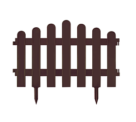 Паркан декоративний коричневий 39,5 см × 27 см