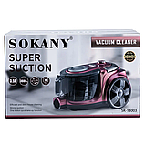 Пилосос контейнерний Sokany 3600 Вт, циклонний, з турбощіткою, фото 8