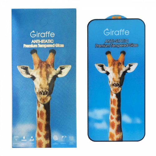 Захисне скло для телефона Samsung S24 чорне Giraffe Anti-static, фото 1