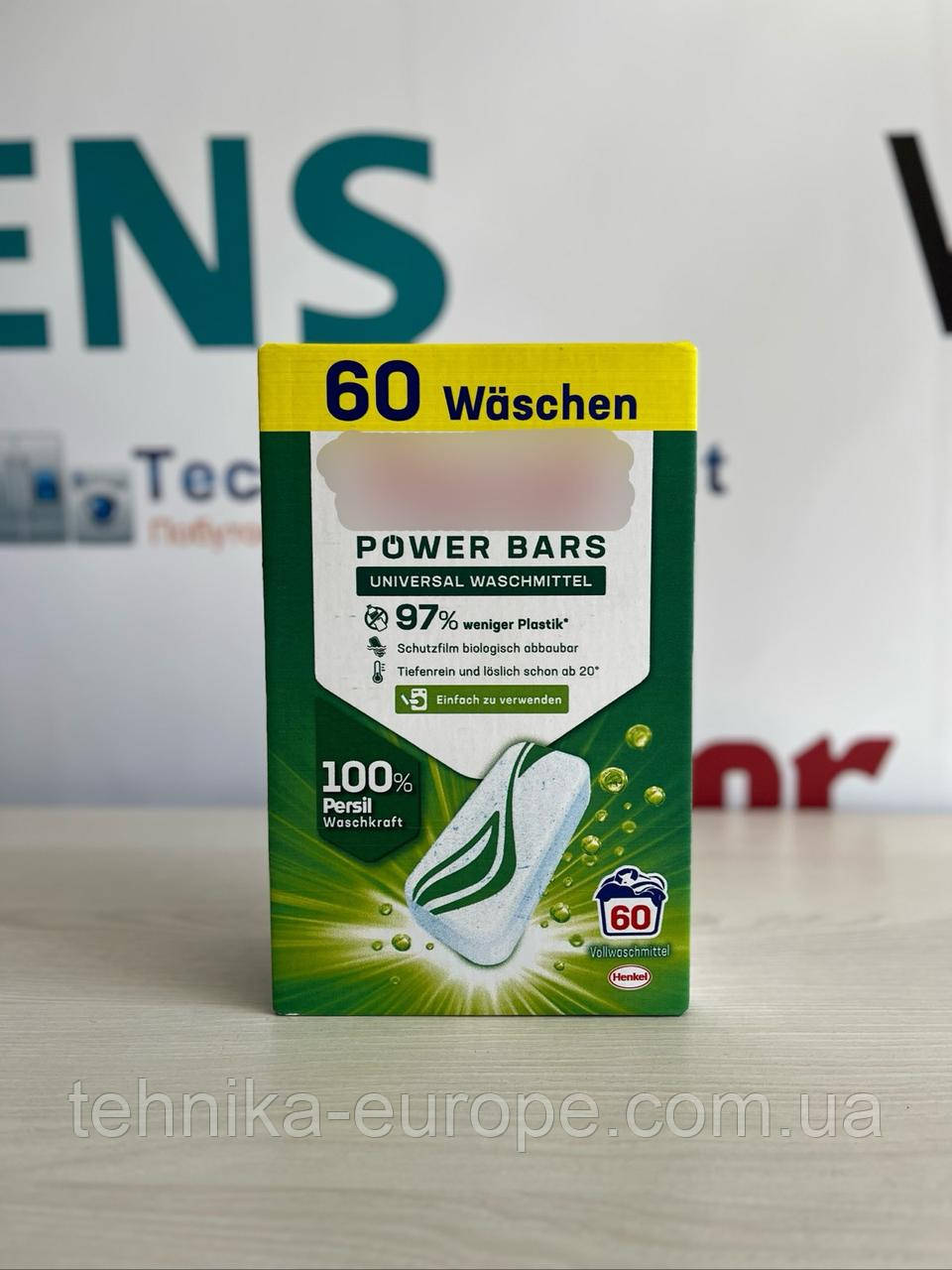 Таблетки для прання універсальні Eco Power Bars, 60 шт. 	P	V16/1