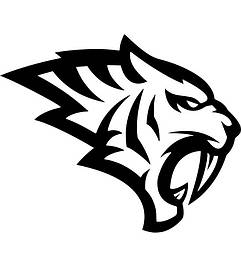 Вінілова наклейка на авто Шаблезубий тигр 15 х 16 см