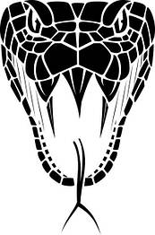 Вінілова наклейка на авто Кобра 18 х 15 см