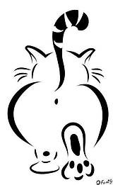 Вінілова наклейка на авто КОТ 18 х 15 см