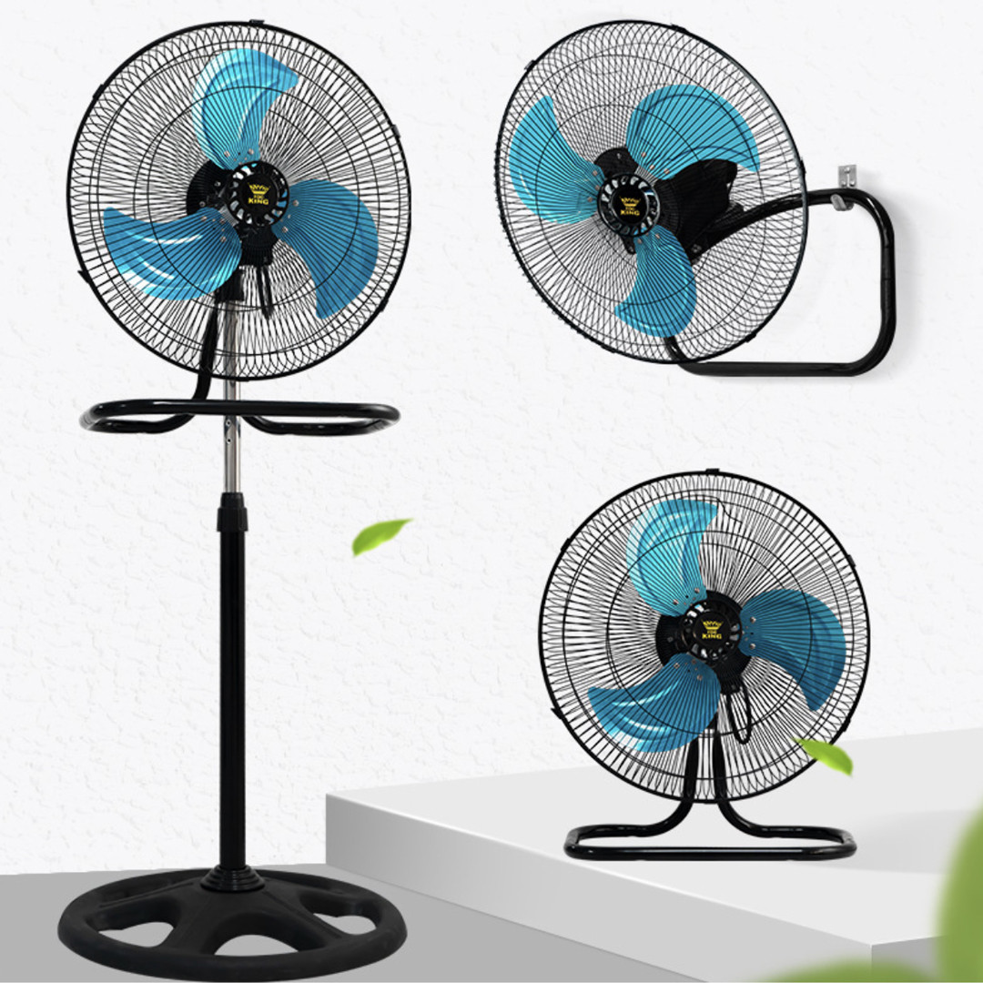 Вентилятор 3в1 на 3 швидкості настільний підлоговий настінний 200Вт, фото 1