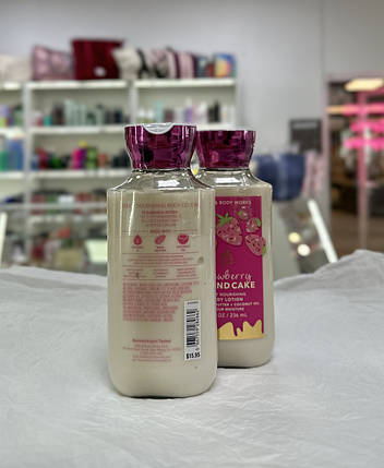 Парфумований лосьйон для тіла Bath and Body Works Strawberry Pound Cake  Body Lotion 236мл, фото 4