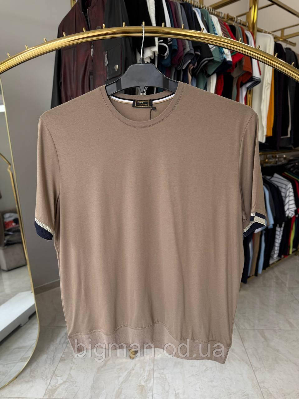 Чоловіча футболкаманжет La Vita 5114 (батал) 3-7XL беж