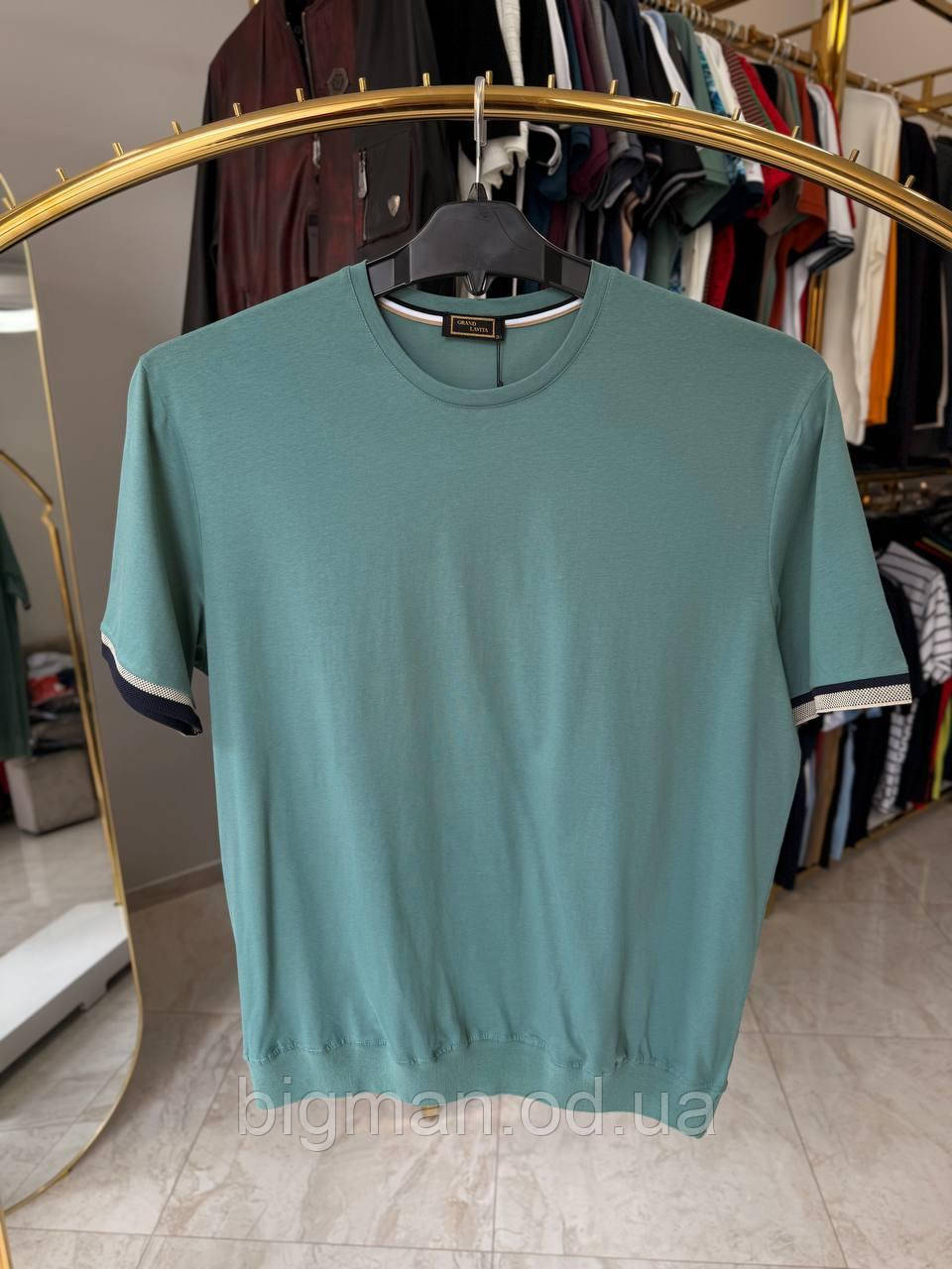 Чоловіча футболкаманжет La Vita 5114 (батал) 3-7XL ментол