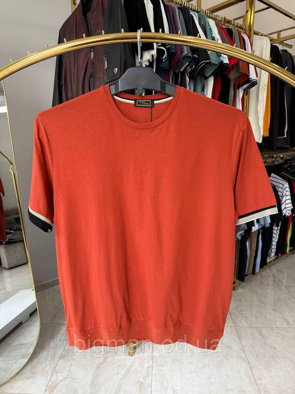 Чоловіча футболкаманжет La Vita 5114 (батал) 3-7XL цегла